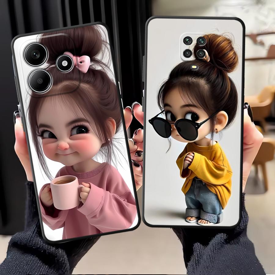Xiaomi Redmi Note 13 - Cartoon-Mädchen-Muster Handyhülle für Xiaomi Redmi Note